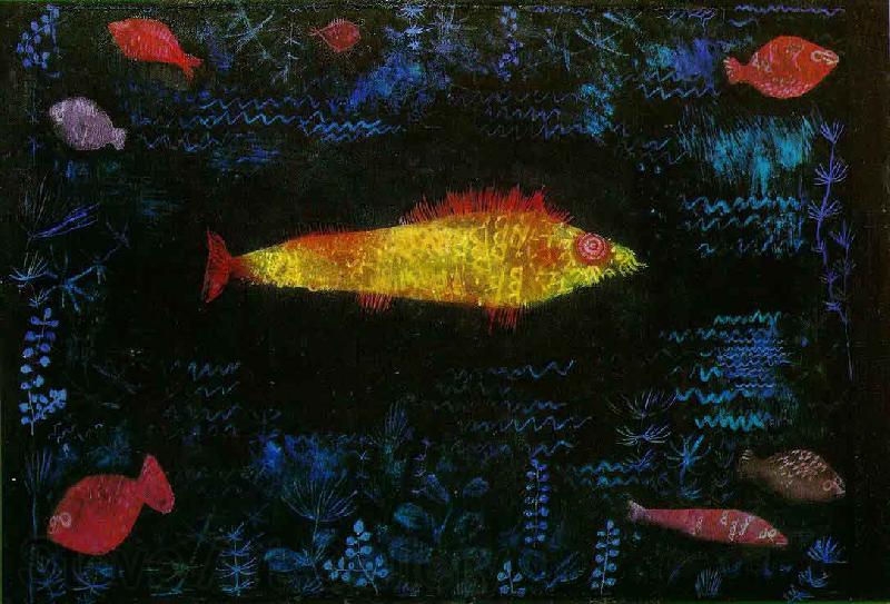 Paul Klee der Goldfisch Norge oil painting art